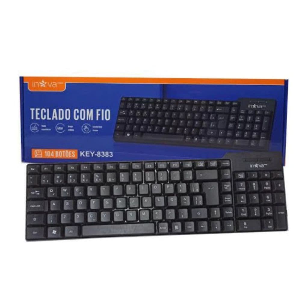 Teclado Inova Qwerty Com Fio Modelo Key-8383