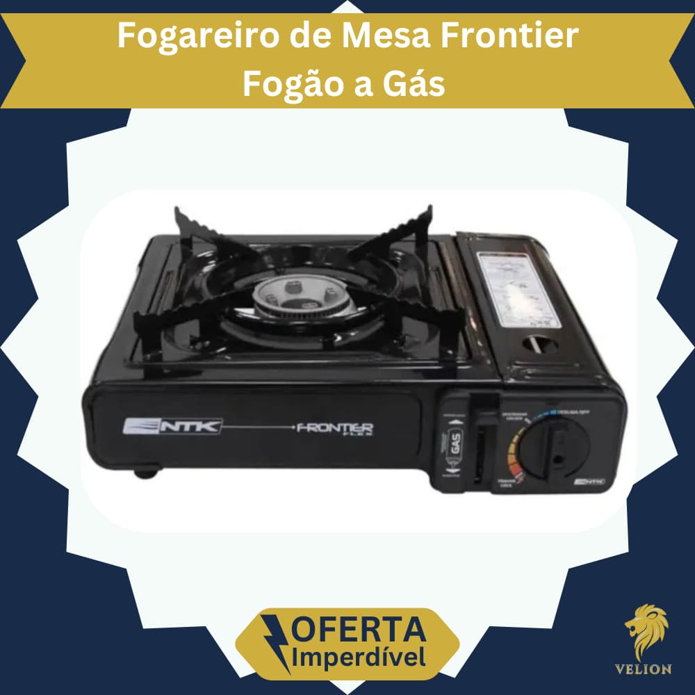 Fogareiro A Gás Fogão de Mesa Portátil Acampamento Pesca