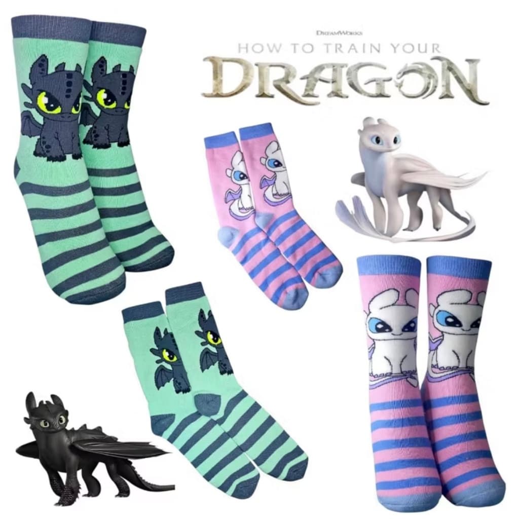 KIT 2 PARES DE MEIA BANGUELA FURIA DA LUZ COMO TREINAR O SEU DRAGÃO ADULTO ALGODÃO ACADEMIA CORRIDA CASUAL 33 AO 43