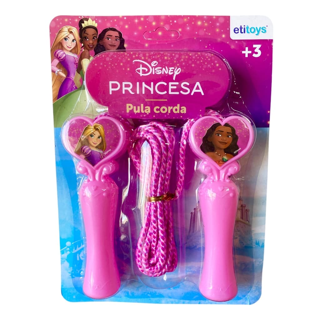 Pula Corda Infantil 1.95m Disney Rosa Imperdivel