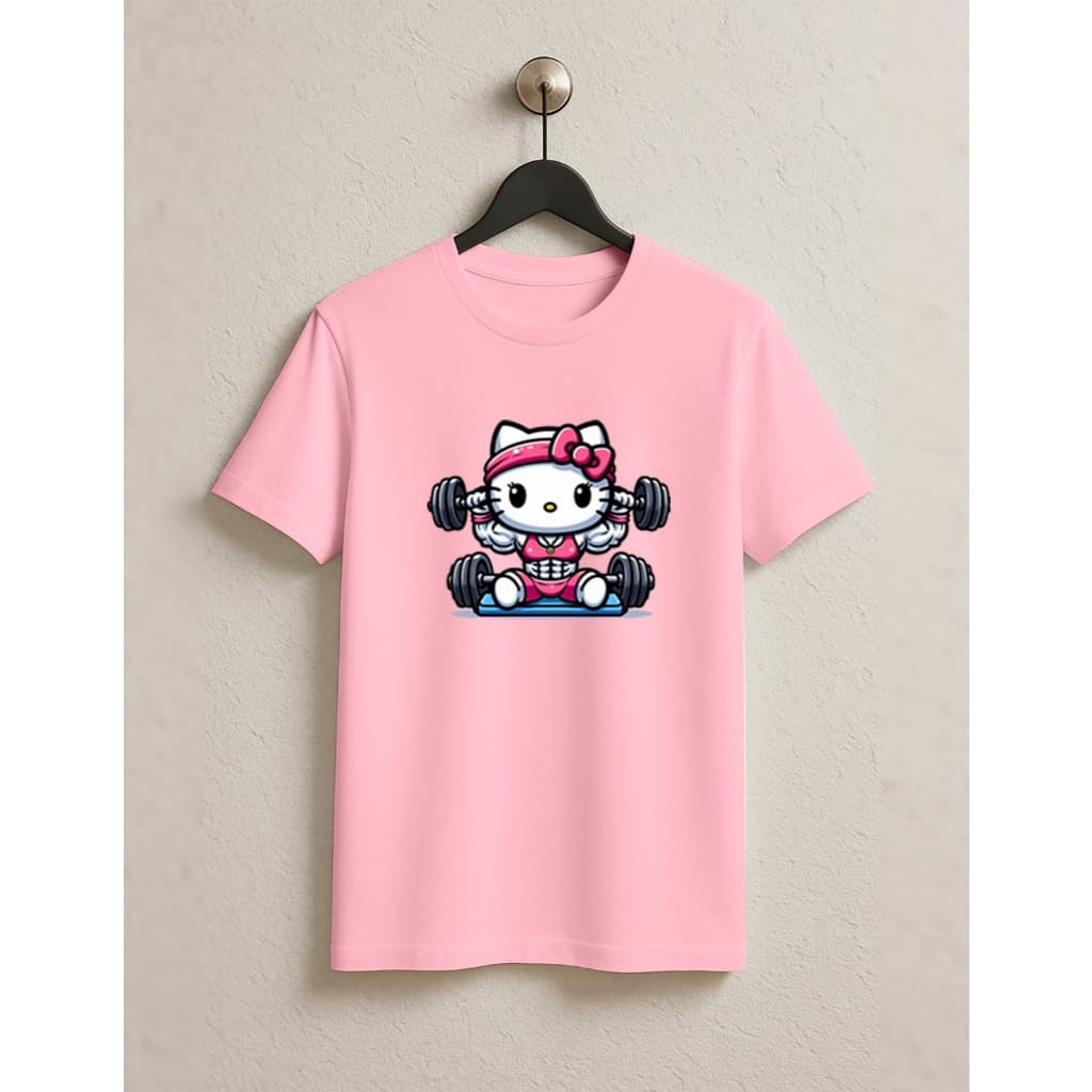 Camiseta Estampada Super Poderosa Moda Academia Blusa de Treino Trevix
