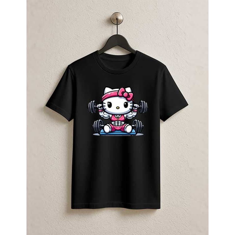 Camiseta Feminina Blusa Academia Barra Fitness moda treino Hello K