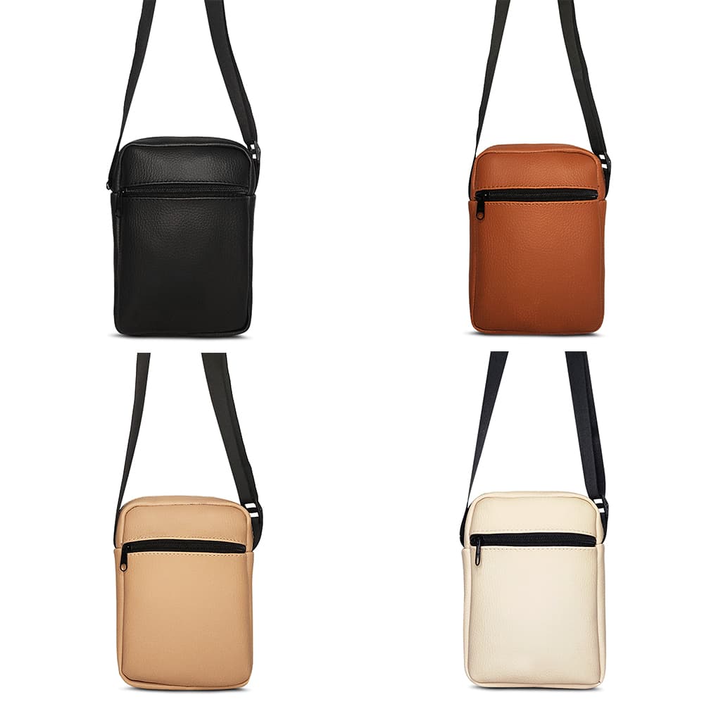 Shoulder Bag Couro Sintético Mini Bolsa Transversal Pequena Multifuncional