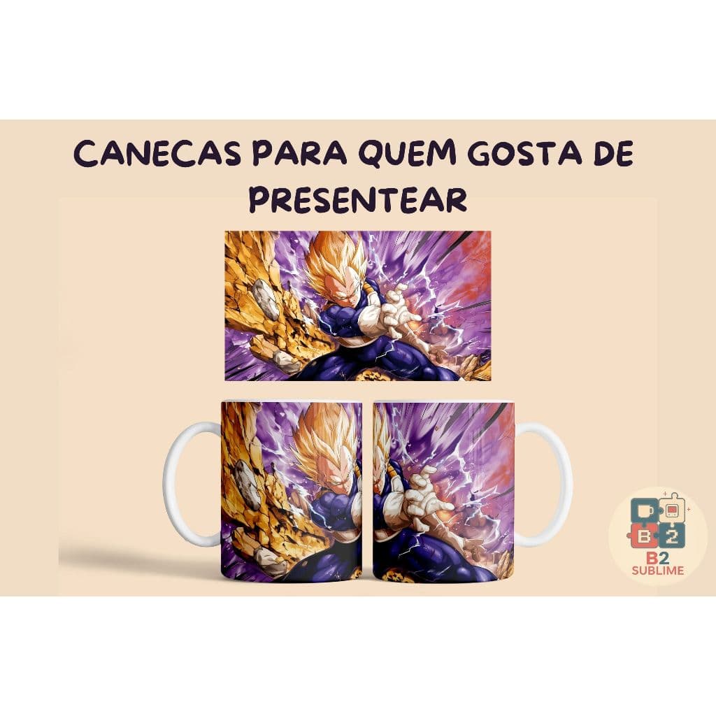 Caneca Cerâmica Vegeta 325ml – Personalizada | Presente Geek Criativo
