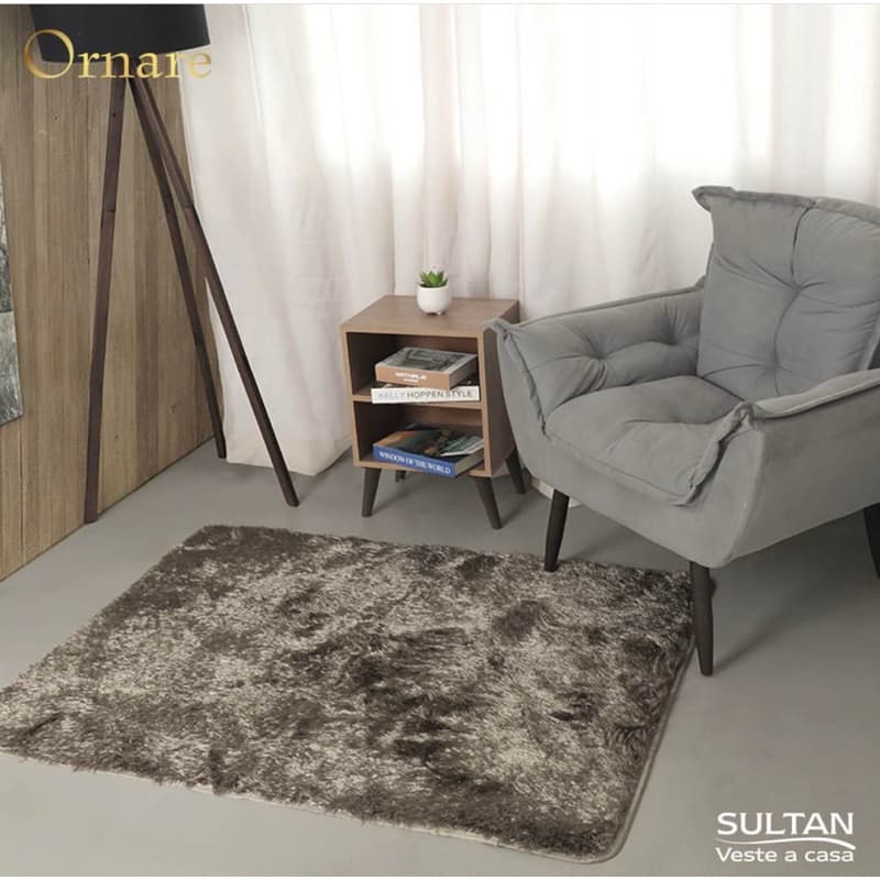 ✨ Tapete de sala 1.40 x 2.0  Felpudo Metalizado – Conforto e Sofisticação