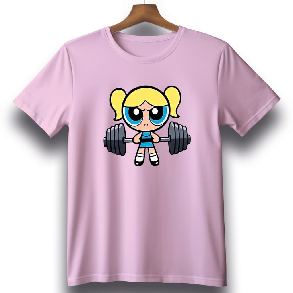 Camiseta Estampada Academia Blusa para Treino Meninas Super Poderosas