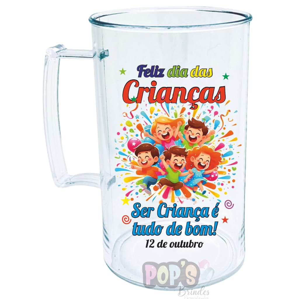 Kit 30 Canecas Dia das Crianças 300ml
