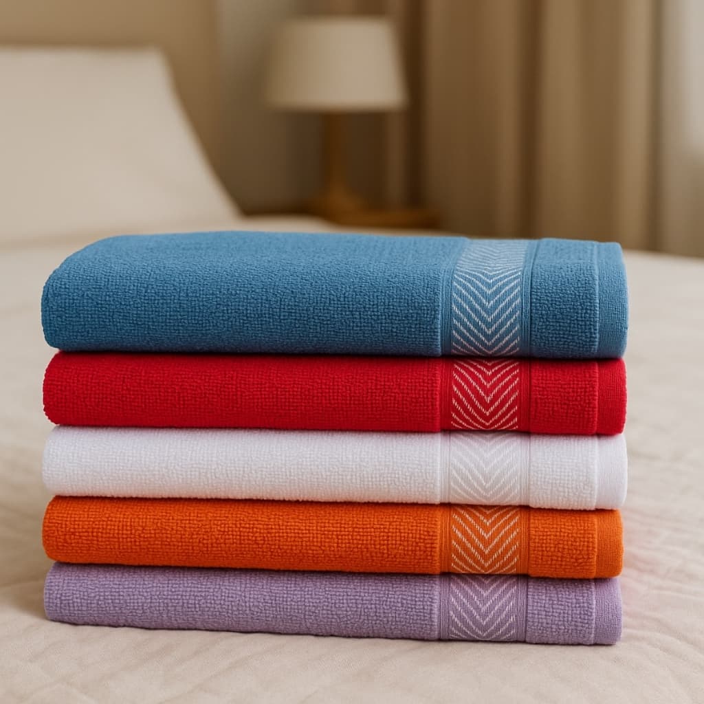 Kit 5 Toalhas de Banho Essêncial 100% Algodão Absorção Completa Cores Diversas