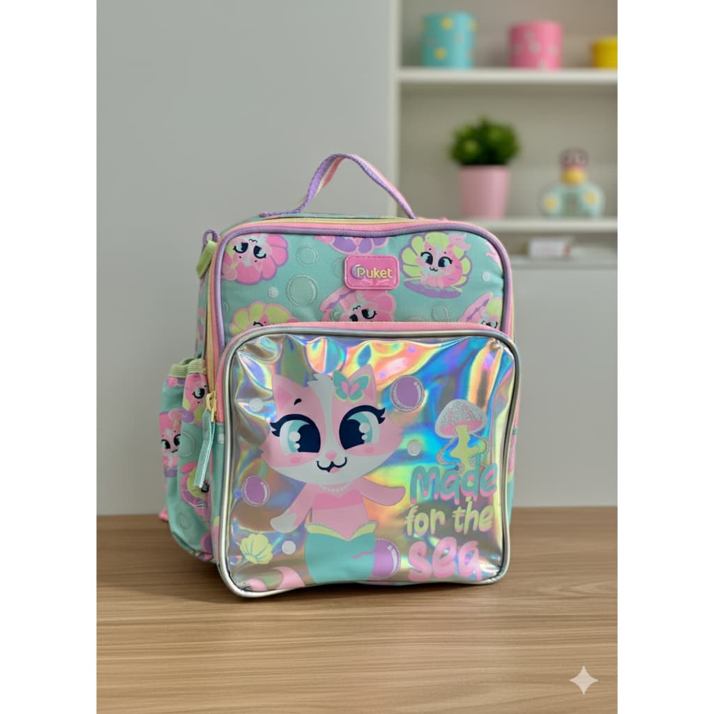 Lancheira Térmica Infantil Puket Gata Sereia Puket