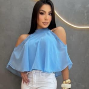 Blusa Regata Gola Com Botão Un Lok Dois Tipos De Vestir Tendência Verão Primavera Blusa Feminina