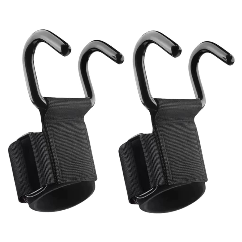Munhequeira Luva Strap Garra Par Gancho Metal Musculação Treino Academia Luvas