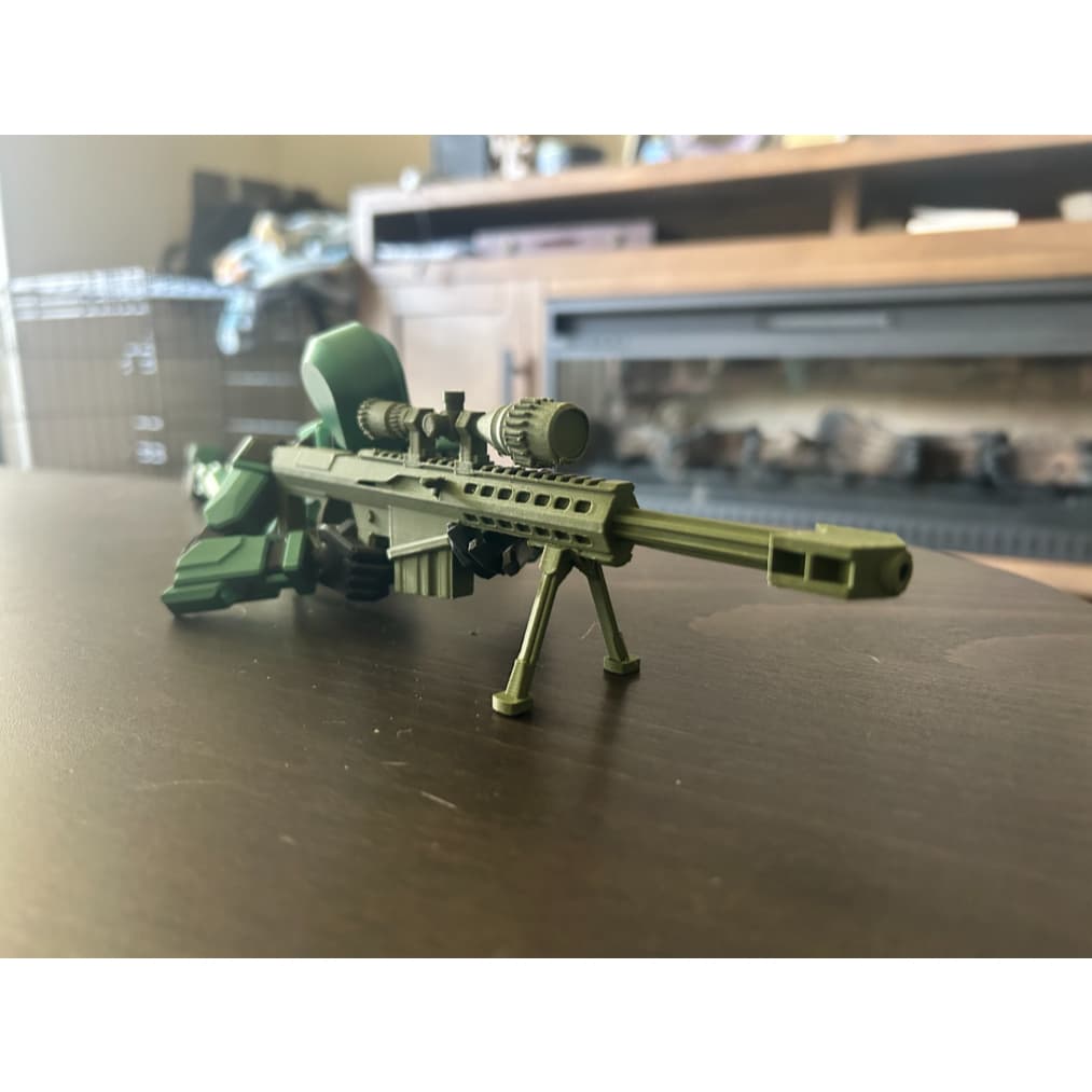 Muggora Rifle de Precisão Sniper para Dummy 13 Articulado Brinquedo Acessórios Decoração
