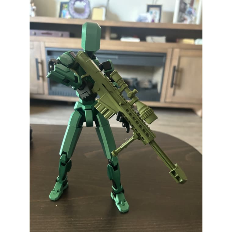 Rifle de Precisão Sniper para Dummy 13 Articulado Brinquedo Acessórios Decoração - Impressão 3D