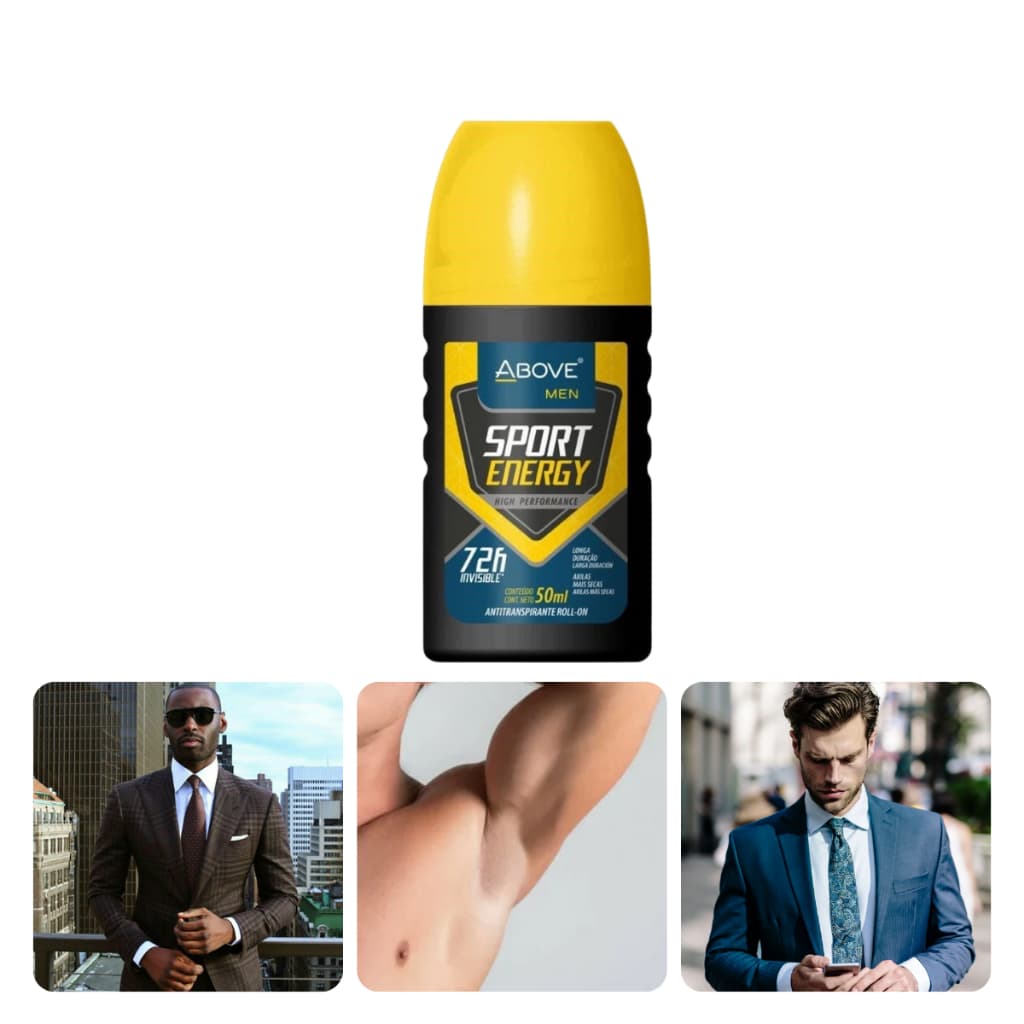 Desodorante Roll-on Masculino 72h Above Sport Energy 50ml
