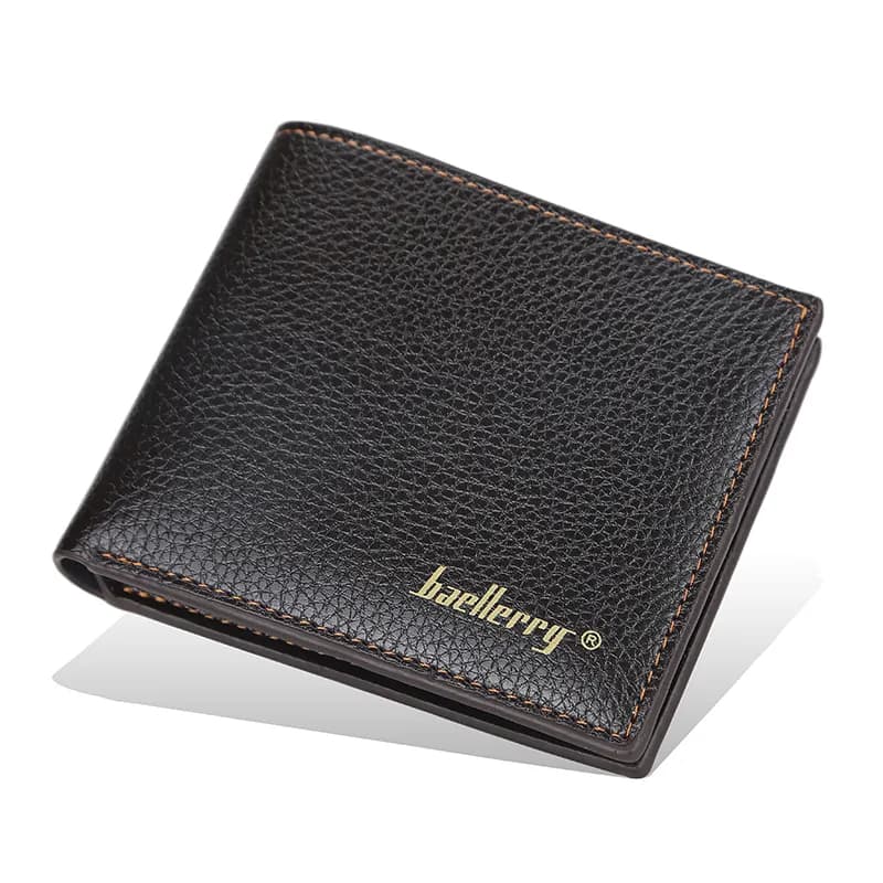 Carteira Masculina Baellerry Couro Premium Elegante Luxo Minimalista Cor Café