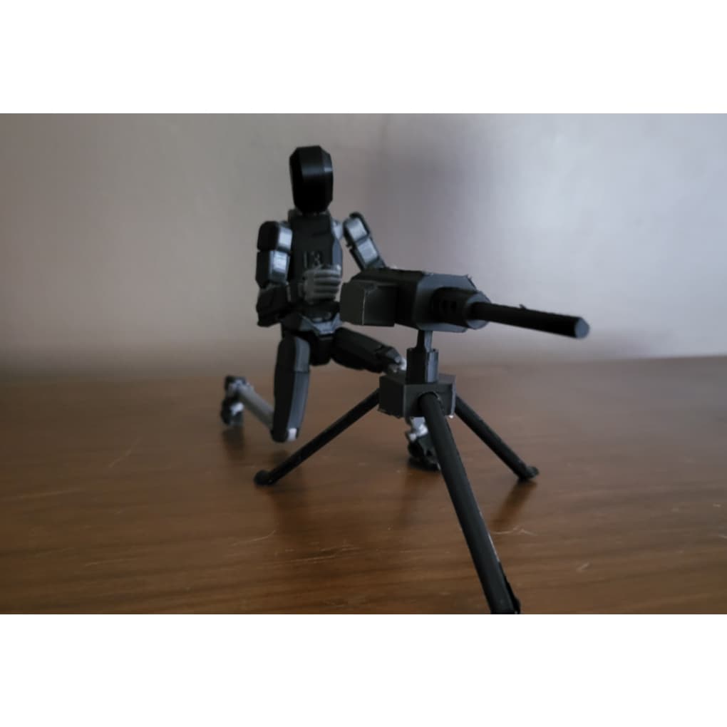 Torreta Metralhadora com Tripé para Dummy 13 Acessórios Brinquedo Decoração - Impressão 3D