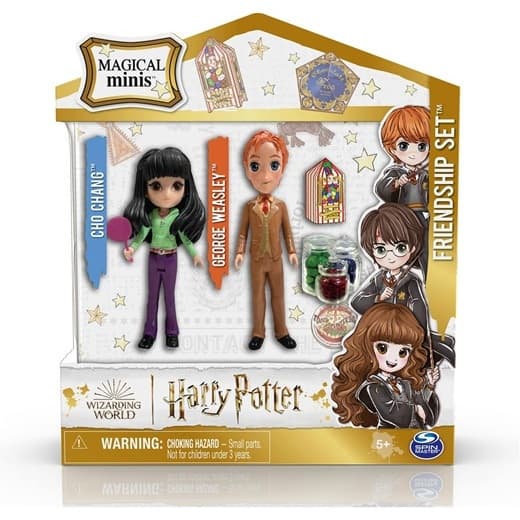 Harry Potter Bonecos Amigos Mágicos De 7cm Cho E George Sunny