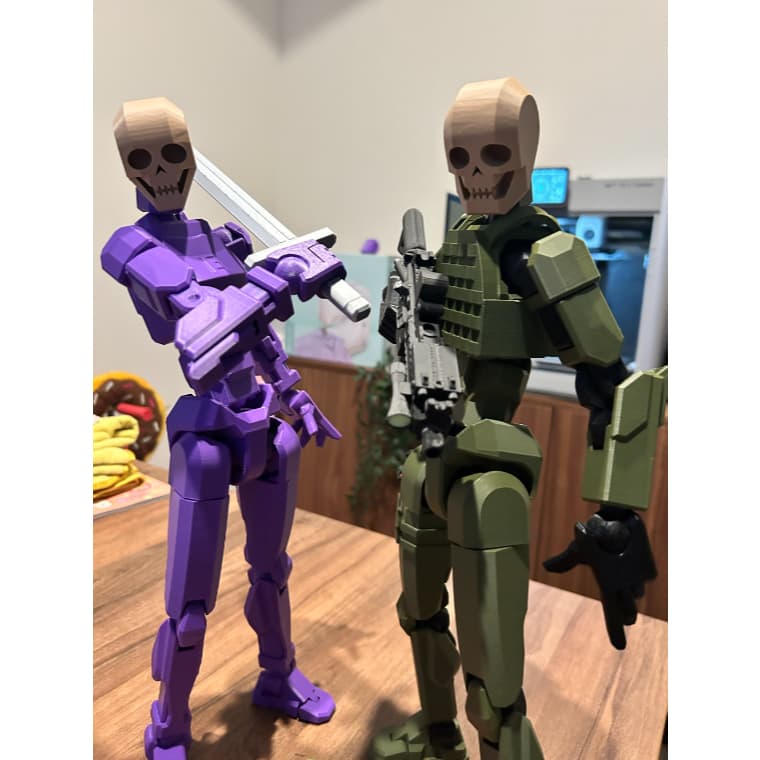 Cabeça Crânio para Boneco Dummy 13 Decoração Varias Cores - Impressão 3D