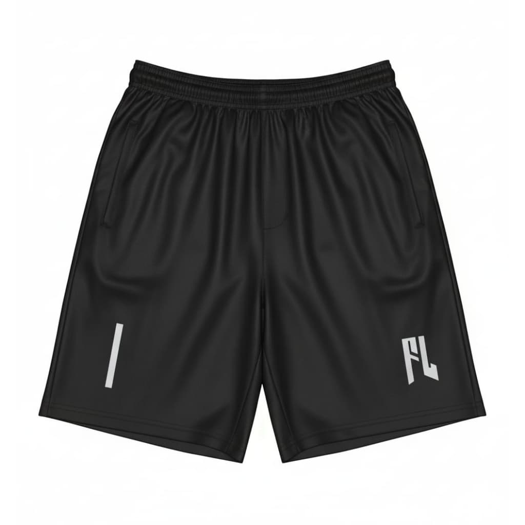 Bermuda Dry Fit Esportiva Treino Com Zíper No Bolso Símbolo Refletivo
