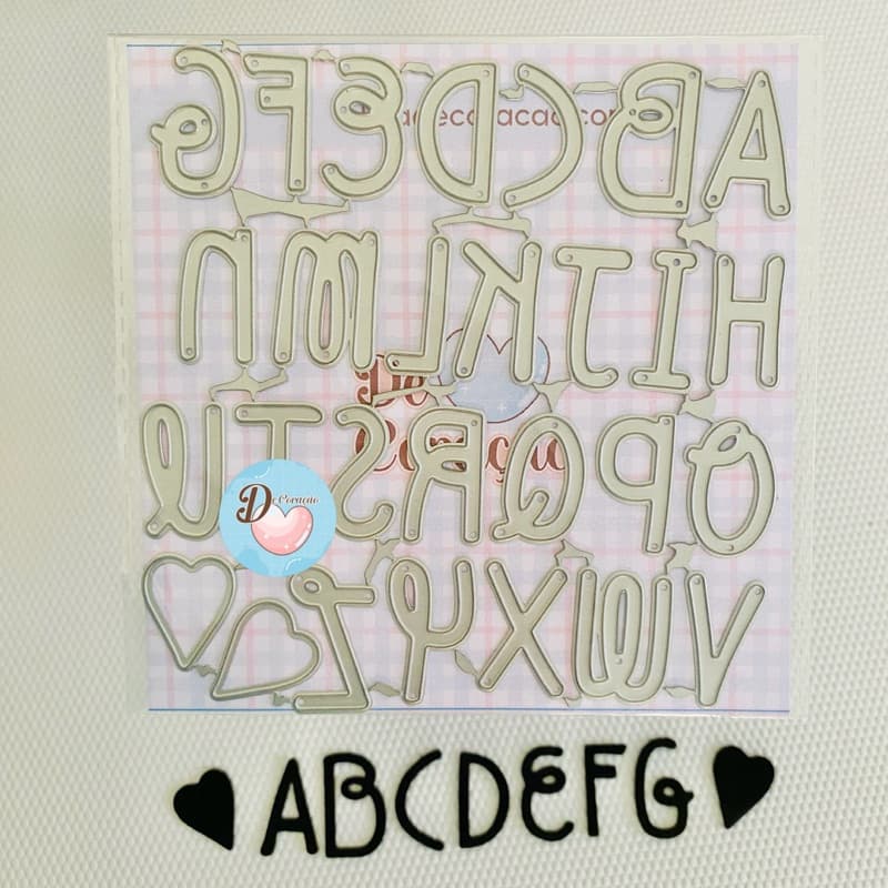 Faca de Corte Embossing - Alfabeto 3cm para Scrapbooking, EVA, Feltro e Artesanato