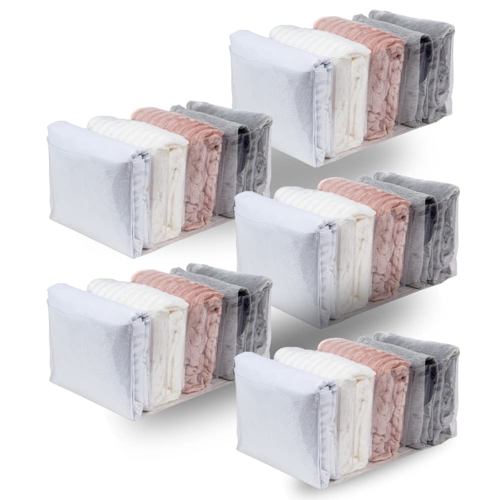 Organizador De Calça Jeans Colmeia Organizadora Kit Com 5 Cor Transparente