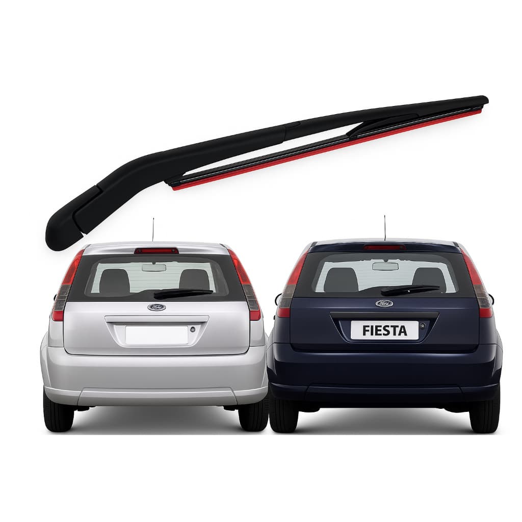 Braço do Limpador de Para-brisas traseiro + Palheta traseira Ford Fiesta 2002 até 2008