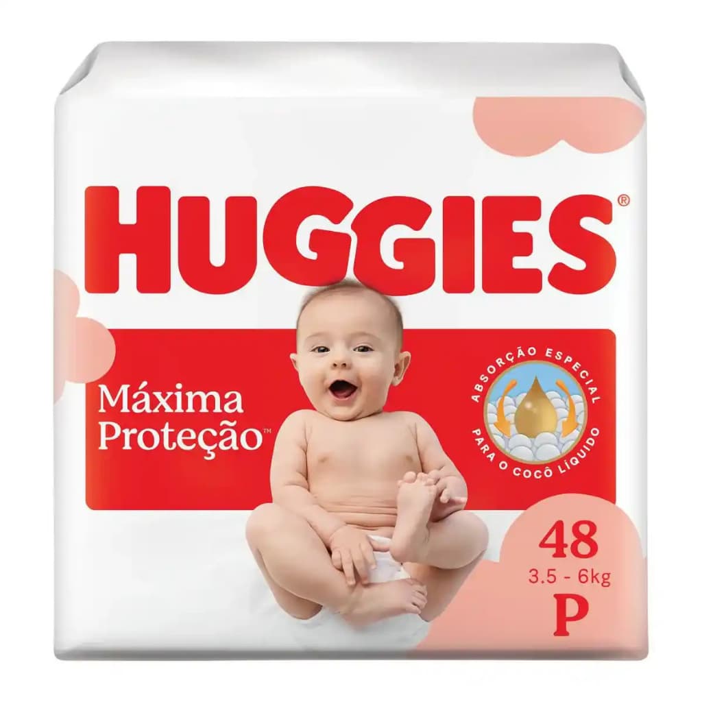 **Fralda Huggies Supreme Care RN P com 48 Unidades – Cuidado Puro desde o Primeiro Dia**