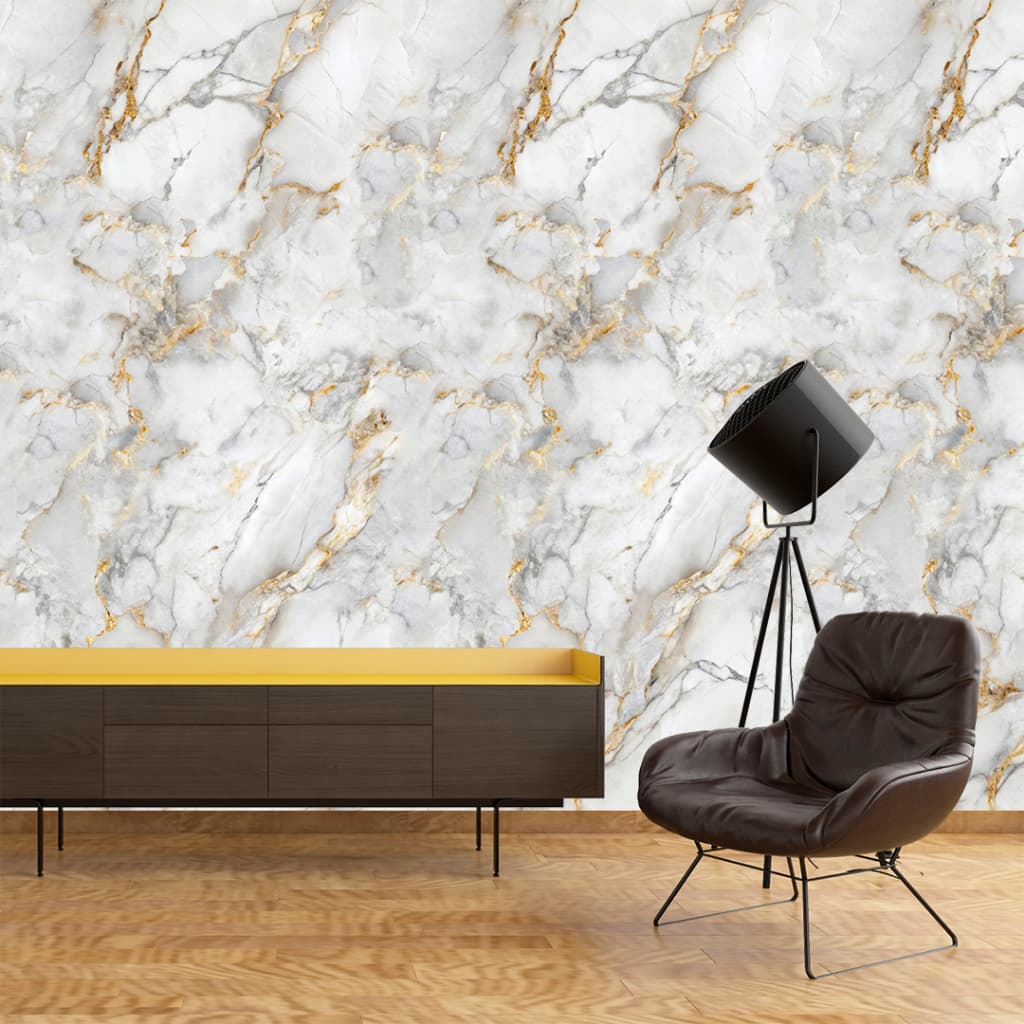Papel De Parede Vinilico Autocolante  Marmorizado Luxo Sala Quarto Cozinha Lavabo
