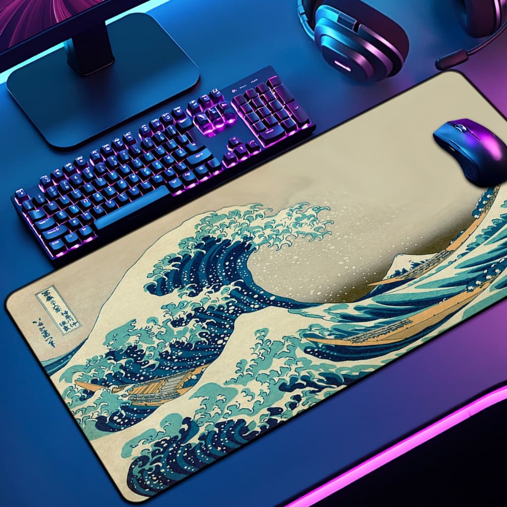 Mouse Pad Grande Gamer 65x30 70x35 80x35 90x40 90x50 120x60 Antiderrapante Borda Costurada