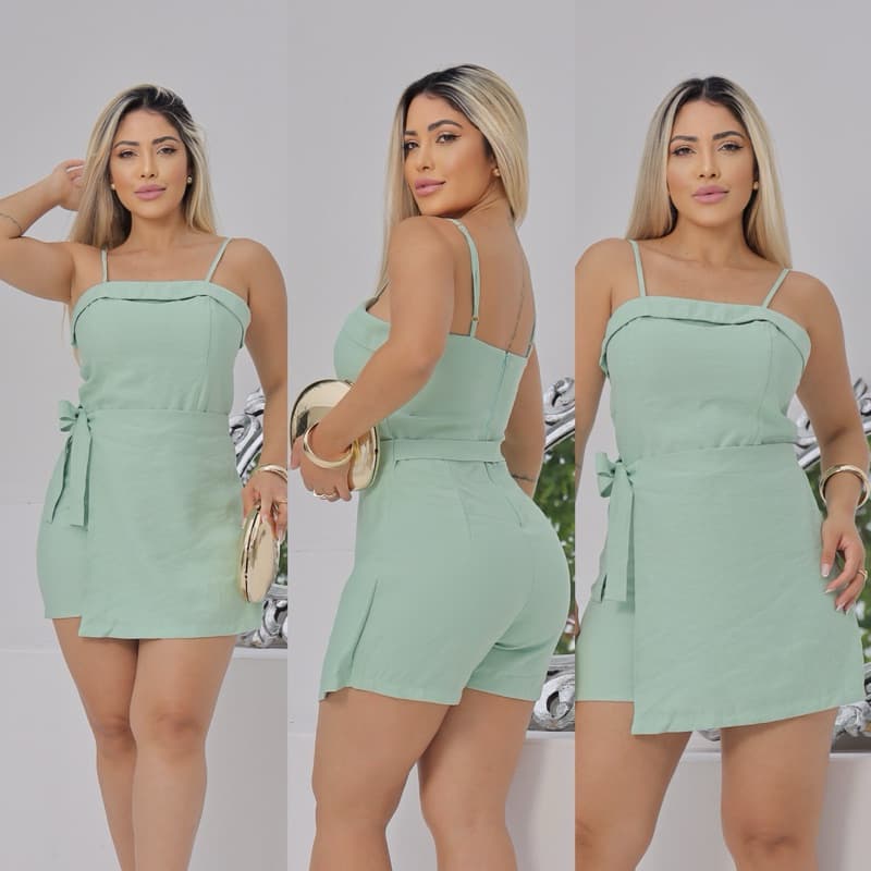 Macaquinho Envelope Feminino Alça fina Sensoriale Verão