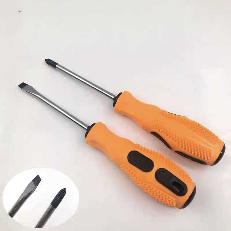 Kit 2 Chave de fenda Phillips doméstica super dura e forte, com ponto magnética