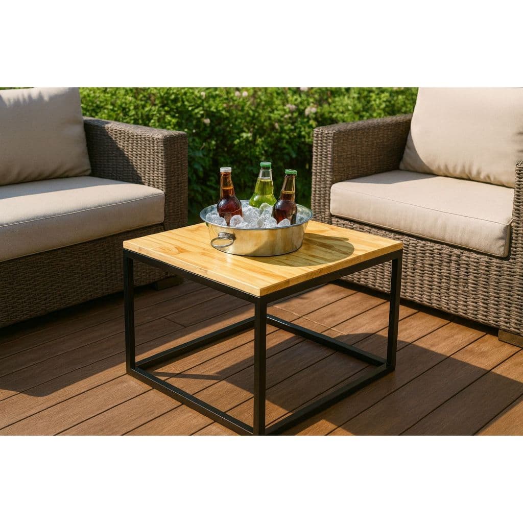 Mesa Champanheira Balde Gelo Bebida Coller Envernizada Luxo