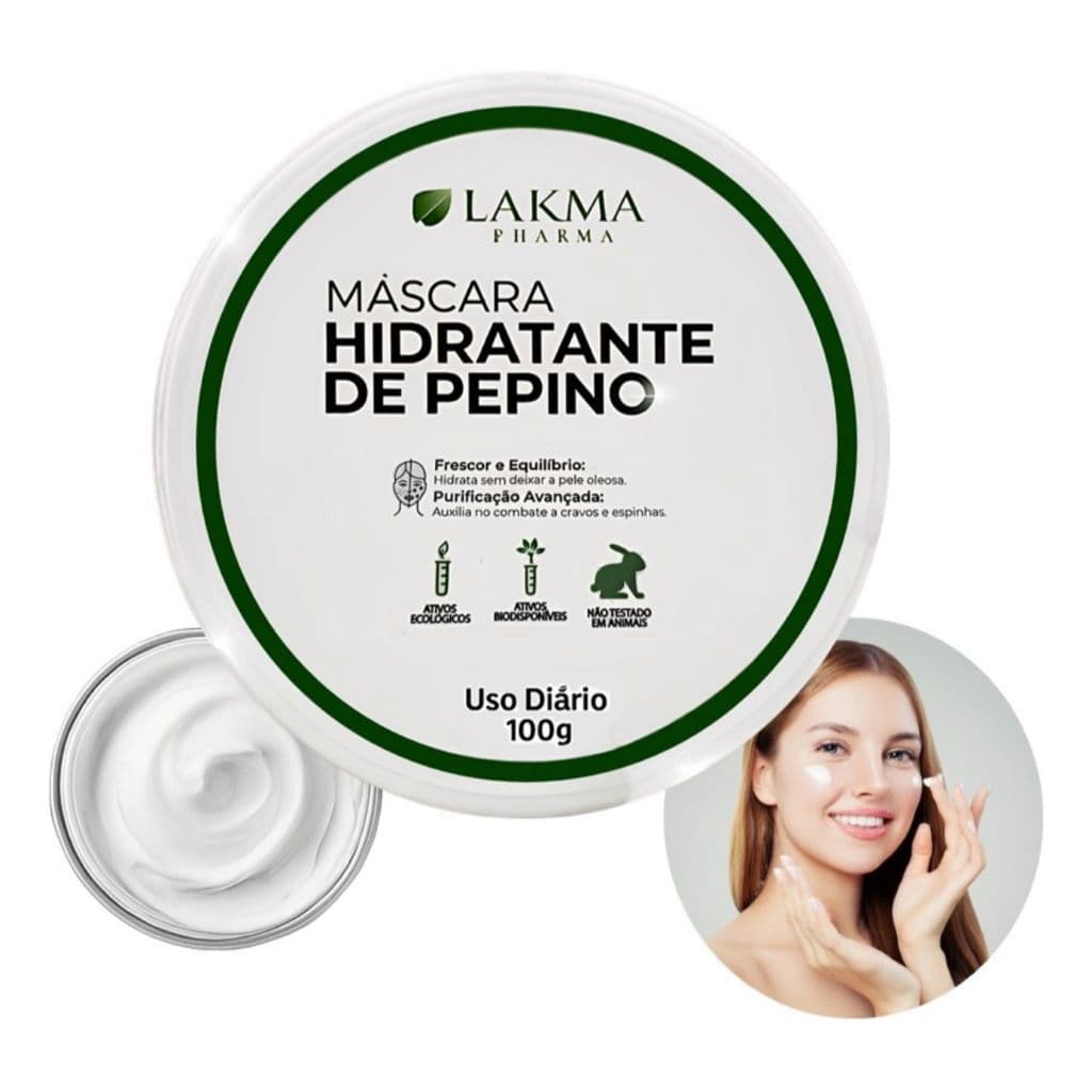 Máscara hidratante pepino 100g Lakma