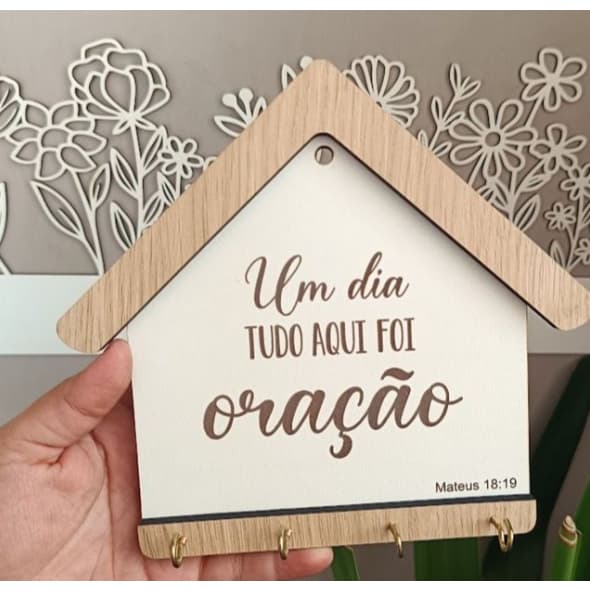 Porta Chaves Casinha Personalizado para casa/apartamento/empresa