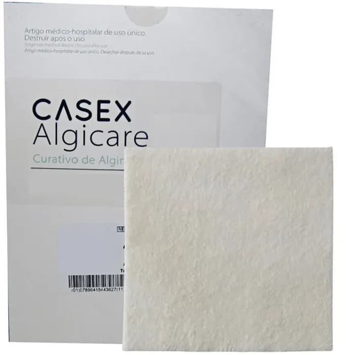 Curativo Alginato de Cálcio 10x10 Algicare Casex