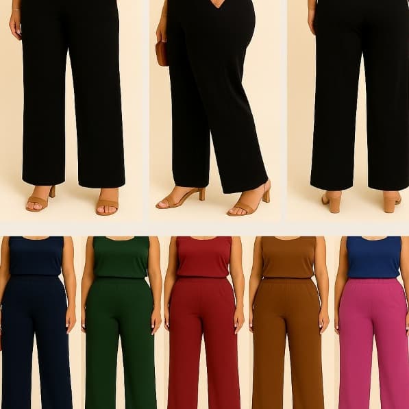Calça Moletinho Feminina Cintura Alta – Conforto & Estilo Casual