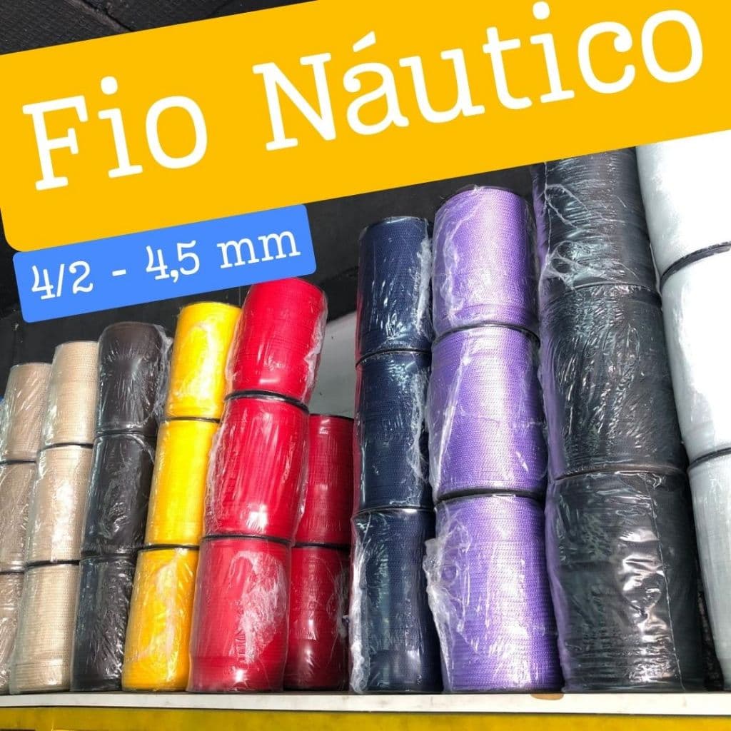 Fio Náutico 4/2 - 4,5 mm - Cordão 100% Polipropileno - 1 Kg GEOTEX/FITILHO