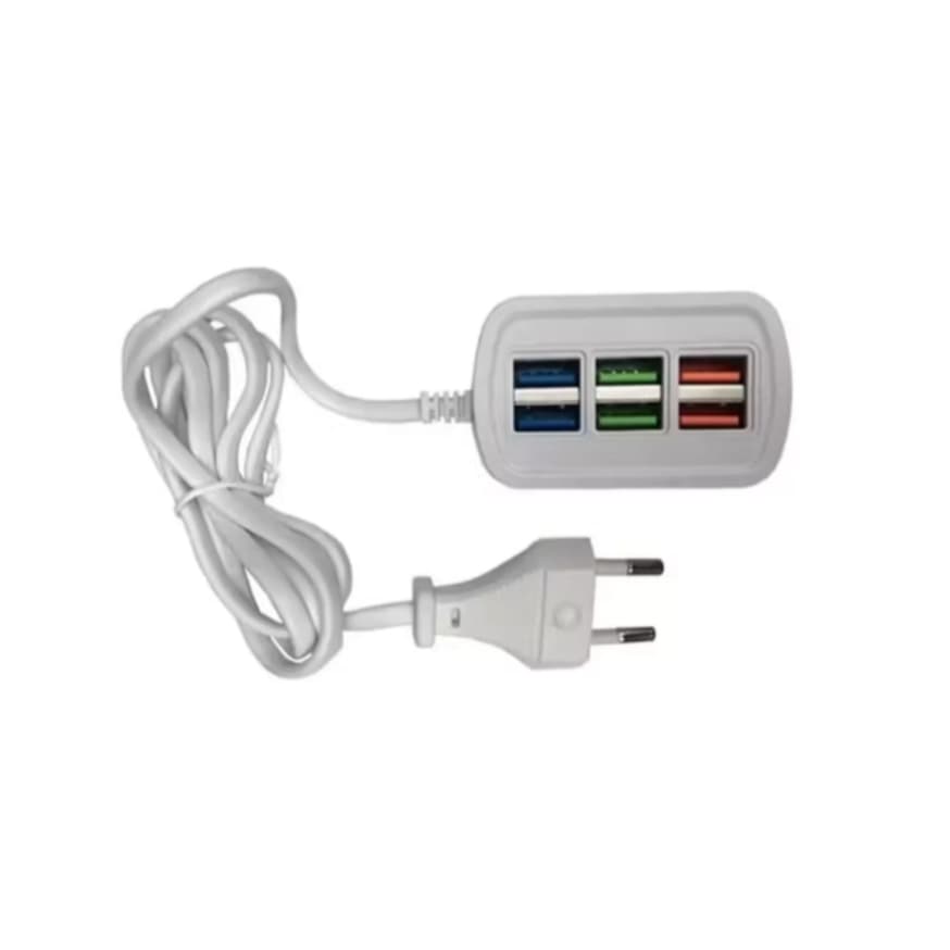 Extensão Carregador USB Kapbom KA-7150 - 6 Portas 5.1A