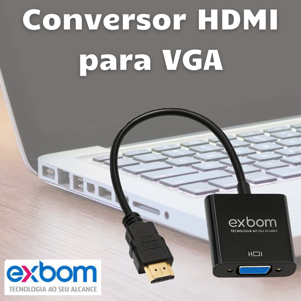 Cabo Adaptador Conversor Hdmi Para Vga