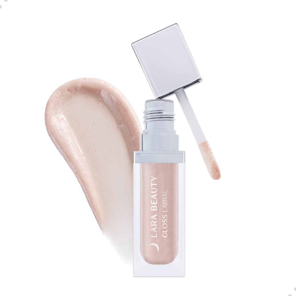 Batom Líquido Gloss Labial Hidratante Boca Lábio Lip Efeito Volume Cor Rosa Rose Nude Lara Beauty