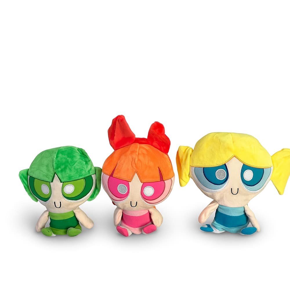 pelucia Meninas super poderosas Pelúcia Colecionáveis Brinquedo Infantil Fofo Colorido Meninas Super Poderosas