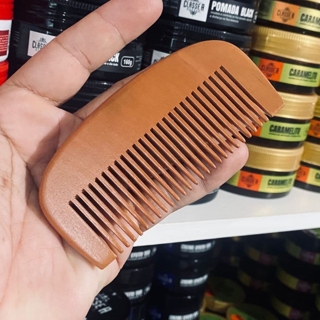 Pente Para Barba de Madeira Pente para Barba Pente Para Barba e Bigode Pente de Madeira de Bolso