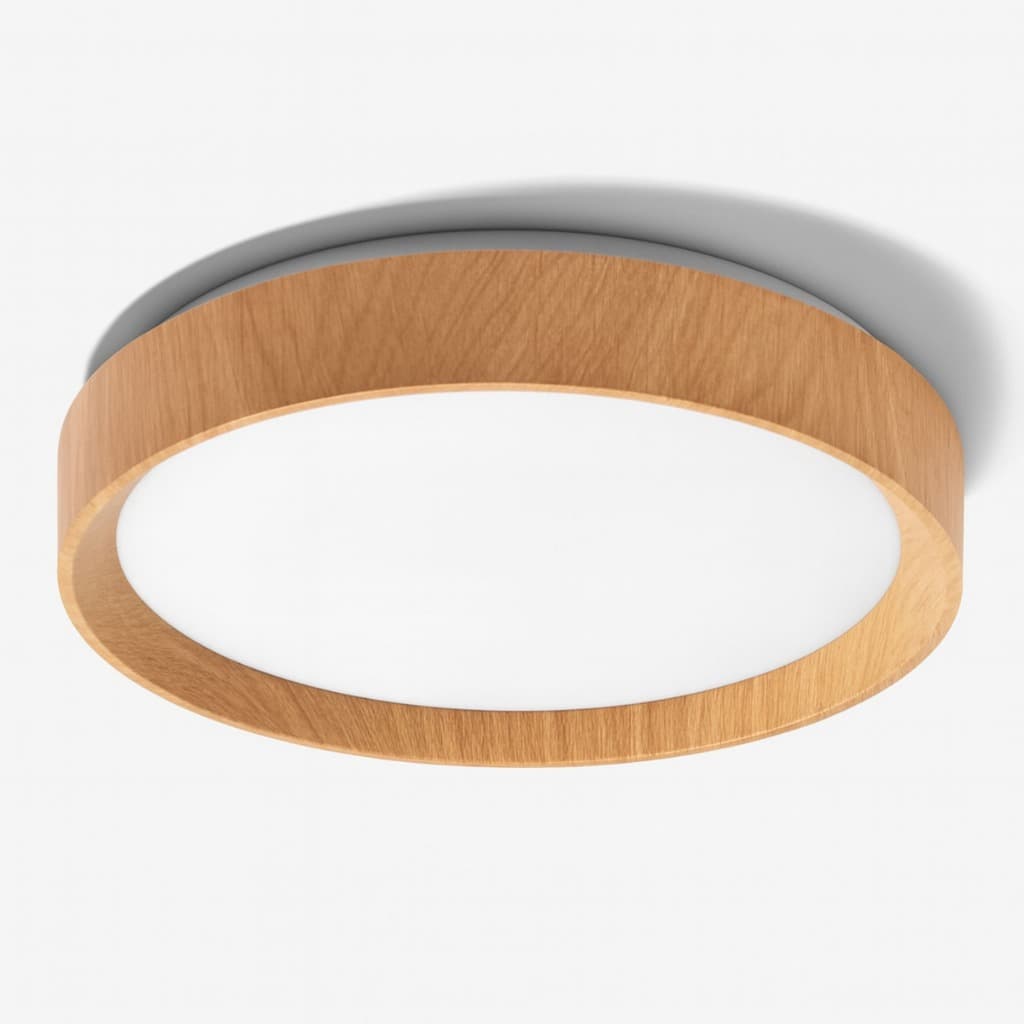 Plafon Led Moderno 32w Redondo New Space Madeira