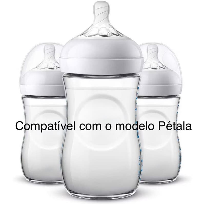 Kit bico de mamadeira Compatível com a mamadeira Pétala