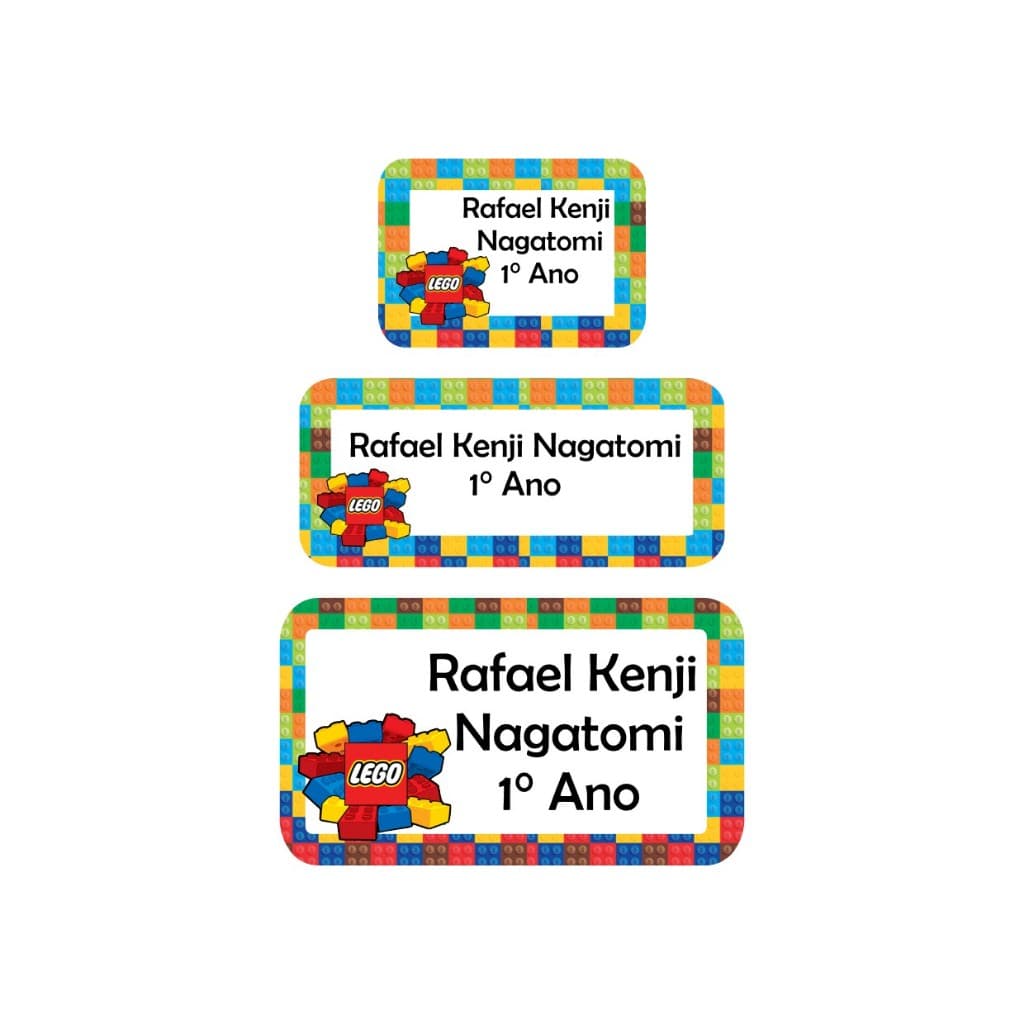 113 Etiquetas Escolares Personalizadas Lego