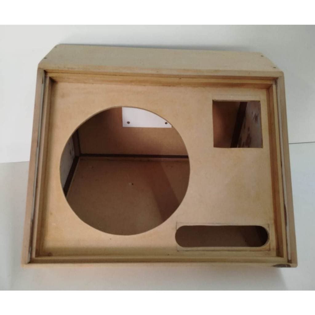 Caixa acústica em MDF 09mm para reproduzir sons médios e agudos Retorno Monitor 01 x 12 pol. + Ti