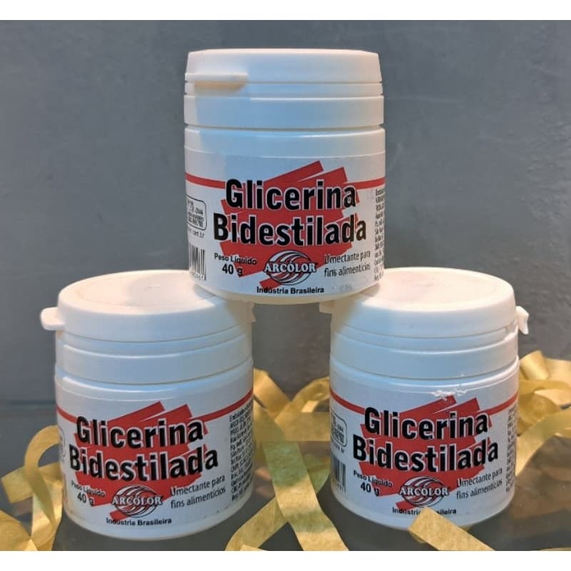 Glicerina Bidestilada 40g Arcolor – Uso Alimentício | Brilho, Maciez e Conservação