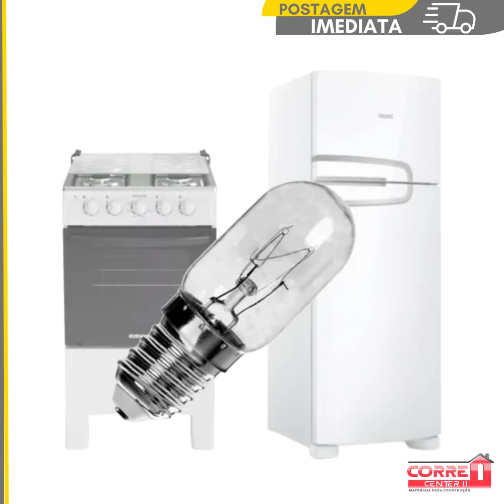 Lampada Geladeira/Microondas/Fogão 15w E-14 Clara 110V e 220V