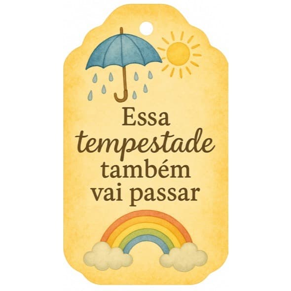 Kit de Tags Motivacionais Setembro Amarelo 4,7x8 cm • Papel Glossy • Kits com 10, 20 e 50  Unidades