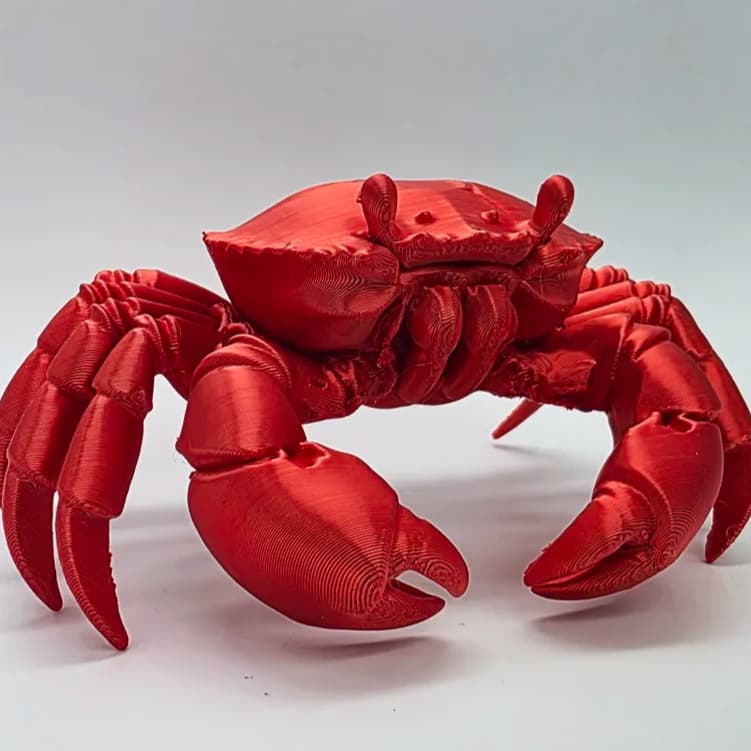 Estatueta de Carangueijo 3D - Decoração Casa Prateleiras Estantes Carangueijo etc